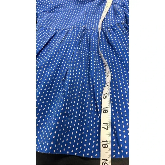 Vintage Hand Made No Brand Blue Polka Dot Collared Easter Dress Size 3T Girls - Picture 8 of 10